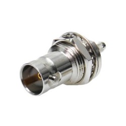 HD-SDI BNC Coaxial Connector Female 180 Degree Crimp Type for Cable Bulkhead