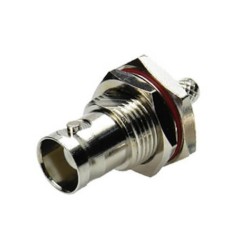 HD-SDI BNC Coaxial Connector Female 180 Degree Crimp Type for Cable Bulkhead