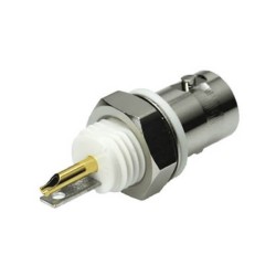 HD-SDI BNC Connector Female Wall Mounting for Panel Mount Crimp Straight Solder Type