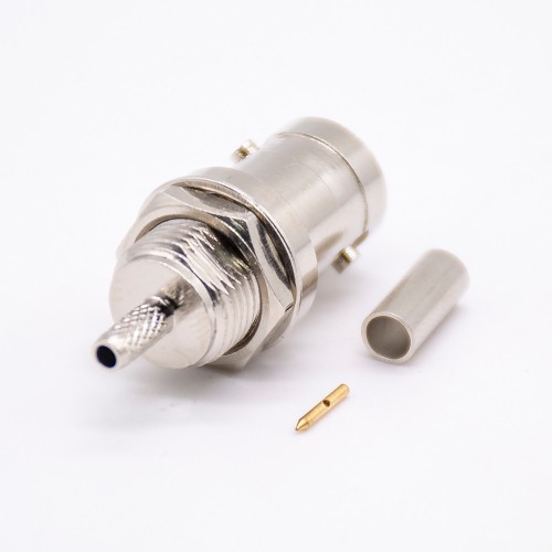 HD-SDI BNC Connector for Cable Female Vertical Type 180 Degree Crimp HD-SDI BNC Connector for Cable Female Vertical Type 180 Degree Crimp