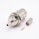 HD-SDI BNC Connector for Cable Female Vertical Type 180 Degree Crimp HD-SDI BNC Connector for Cable Female Vertical Type 180 Degree Crimp