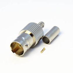 HD-SDI BNC Connector Types Straight Female for Cable with Crimp