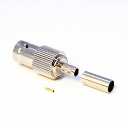 HD-SDI BNC Connector Types Straight Female for Cable with Crimp