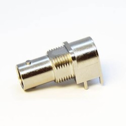 HD SDI BNC Female Connector 90 Degree Front Bulkbead for PCB Mount Through Hole
