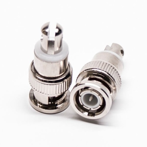 Male BNC Connector RF Straight Connector Plug Locking Wire