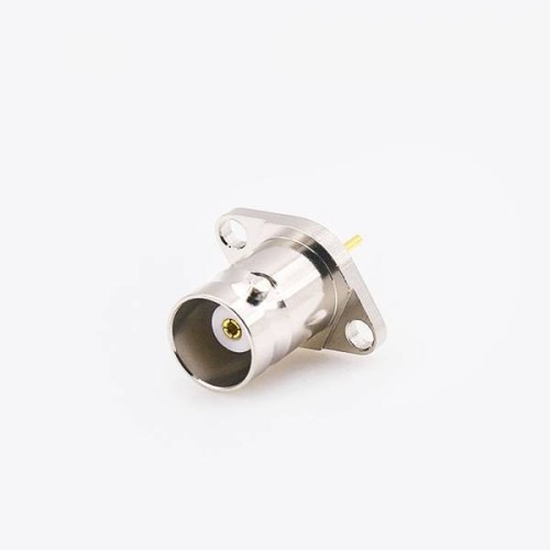 Panel Moun 2 Hole Flange BNC Connector Female Straight Solder for Cable Panel Moun 2 Hole Flange BNC Connector Female Straight Solder for Cable