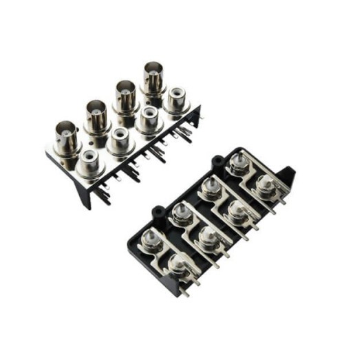 RCA to BNC Connector Female 2x4 for PCB Mount RCA to BNC Connector Female 2x4 for PCB Mount
