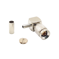 20pcs DIN 1.0/2.3 Connector Right Angle Male Crimp Type for Coaxial Connector