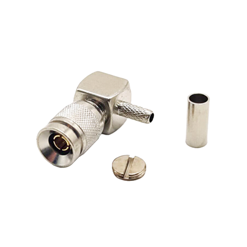 DIN 1.0/2.3 Connector Right Angle Male Crimp Type for Coaxial Connector DIN 1.0/2.3 Connector Right Angle Male Crimp Type for Coaxial Connector