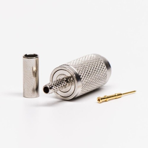 DIN 1.0/2.3 Connector Straight Male Crimp Type for Cable RG316-RG174 DIN 1.0/2.3 Connector Straight Male Crimp Type for Cable RG316-RG174
