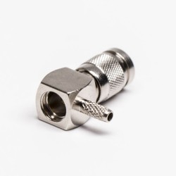 DIN 1.0/2.3 R/A Male Connector Crimp Type for Cable RG179