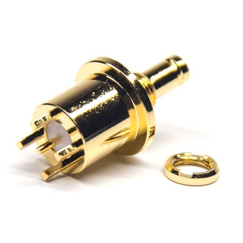 DIN Type Connector Female Straight Glod Plating Bulkhead for PCB Mount DIN Type Connector Female Straight Glod Plating Bulkhead for PCB Mount