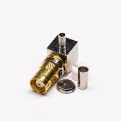 20pcs DIN 1.6/5.6 Connector Female Right Angled Crimp Type