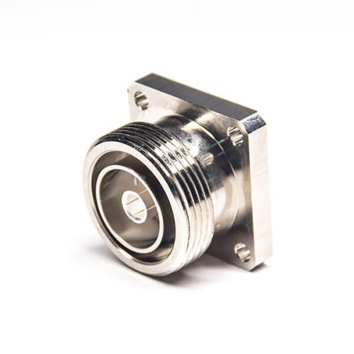 7/16 Female Din Connector Waterproof Flange Jack Solder Type Brass Nickel Plating Socket 7/16 Female Din Connector Waterproof Flange Jack Solder Type Brass Nickel Plating Socket