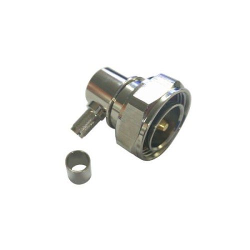 7/16 Male DIN Connector Angled Crimp Type for Cable 7/16 Male DIN Connector Angled Crimp Type for Cable