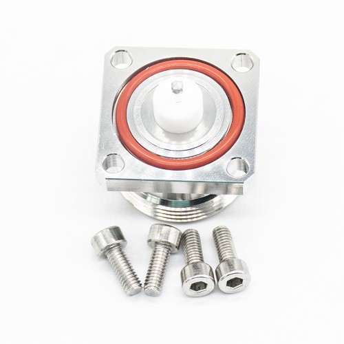 Waterproof DIN Connector 7/16 4Hole Flange Female for Panel Mount Waterproof DIN Connector 7/16 4Hole Flange Female for Panel Mount