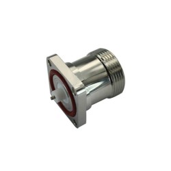 Waterproof DIN Connector 7/16 4Hole Flange Female for Panel Mount