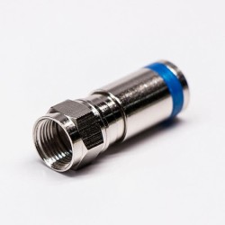 10pcs Best RG6 F Type Compression Connector Vertical Type Plug for Cable