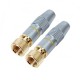 20pcs Elecje F Connetcor Gold Plating Type