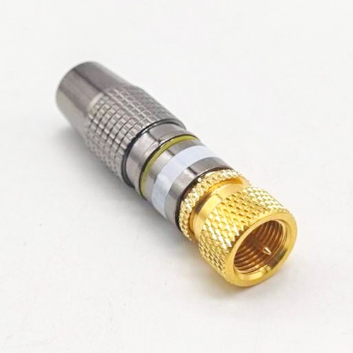20pcs Elecje F Connetcor Gold Plating Type
