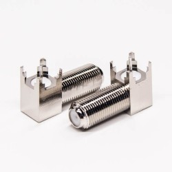 20pcs F Connector 90 Degree Bulkhead Female for PCB Mount