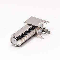 20pcs F Connector 90 Degree Bulkhead Female for PCB Mount