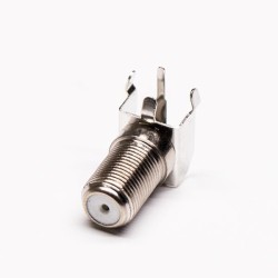 20pcs F Connector 90 Degree Bulkhead Female Solder Type for PCB Mount
