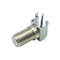 20pcs F Connector 90 Degree Bulkhead Female Solder Type for PCB Mount