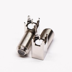 20pcs F Connector Bulkhead Female Right Angled for PCB Mount