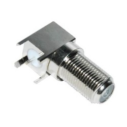 20pcs F Connector Coax RF Female Bulkhead for PCB Mount 75Ω