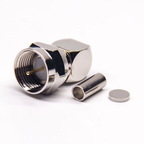 20pcs F Connector Crimp Type Angled for Cable RG179 20pcs F Connector Crimp Type Angled for Cable RG179
