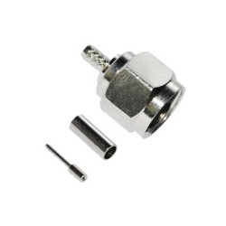 20pcs F Connector Crimp Type Straight for Cable 3C2V
