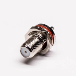 20pcs F Connector Screw On Female Waterproof Crimp and Bulkhead for PCB