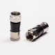 20pcs F Type Connector for RG6 Cable Coaxial Straight Plug Compression Type 20pcs F Type Connector for RG6 Cable Coaxial Straight Plug Compression Type