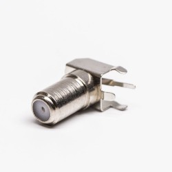 20pcs F Type Socket R/A Connector Through Hole for PCB Mount