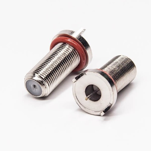 20pcs F Type Waterproof Connector Straight Female Threaded Type Through Hole for PCB Mount 20pcs F Type Waterproof Connector Straight Female Threaded Type Through Hole for PCB Mount