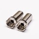 2pcs F Female Connector Front Bulkhead Through Hole for PCB 2pcs F Female Connector Front Bulkhead Through Hole for PCB