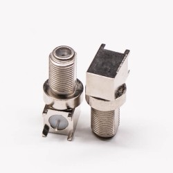 40pcs F Connector Female 90 Degree Through Hole for PCB Mount