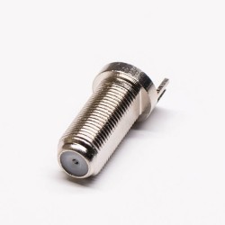 40pcs F Female Connector Front Bulkhead Through Hole for PCB