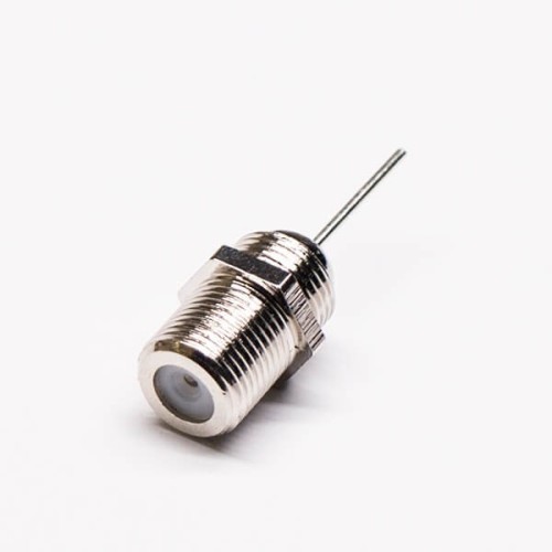 5pcs F Connector Panel Mount Female 180 Degree Solder Type to TV 5pcs F Connector Panel Mount Female 180 Degree Solder Type to TV