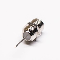 5pcs F Connector Panel Mount Female 180 Degree Solder Type to TV