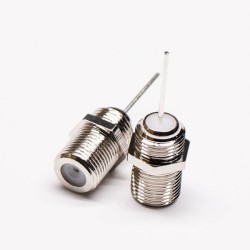 5pcs F Connector Panel Mount Female 180 Degree Solder Type to TV