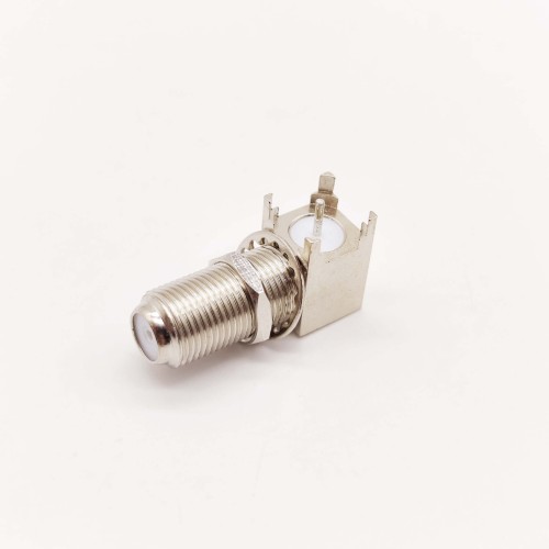 90 Degree F Type Connector Female Bulkhead for PCB Mount 90 Degree F Type Connector Female Bulkhead for PCB Mount