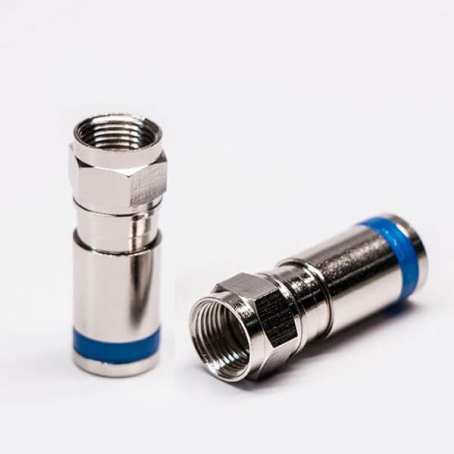 Best RG6 F Type Compression Connector Vertical Type Plug for Cable Best RG6 F Type Compression Connector Vertical Type Plug for Cable