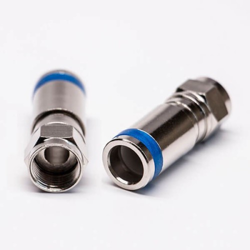 Best RG6 F Type Compression Connector Vertical Type Plug for Cable Best RG6 F Type Compression Connector Vertical Type Plug for Cable