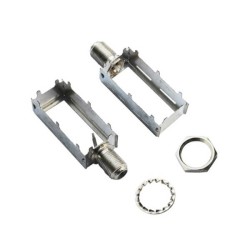 Coaxial to F type Connector Righr Angled Female with Shielding Can