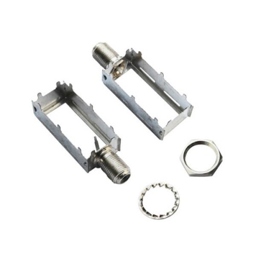 Coaxial to F type Connector Righr Angled Female with Shielding Can Coaxial to F type Connector Righr Angled Female with Shielding Can
