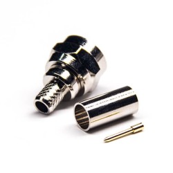 Crimp Type F Connector Straight Male for Coaxial Cable