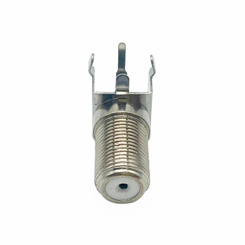F Connector 90 Degree Bulkhead Female Solder Type for PCB Mount F Connector 90 Degree Bulkhead Female Solder Type for PCB Mount