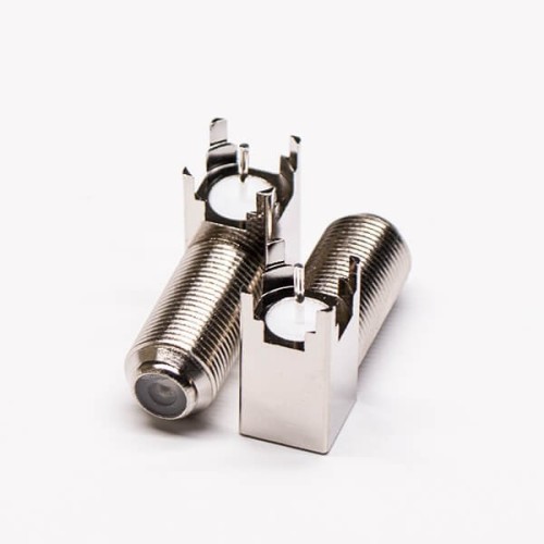 F Connector Bulkhead Female Right Angled for PCB Mount
